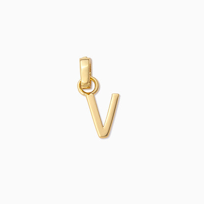 ["Letter Charm ", " Gold V ", " Product Image ", " Uncommon James"]