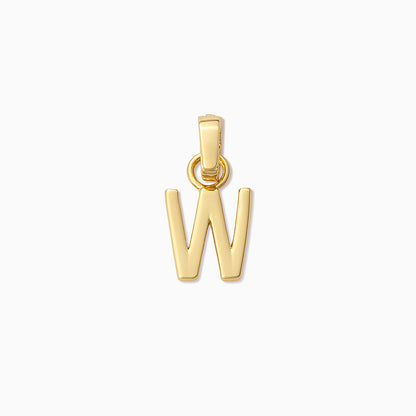 Letter Charm | Gold W | Product Image | Uncommon James