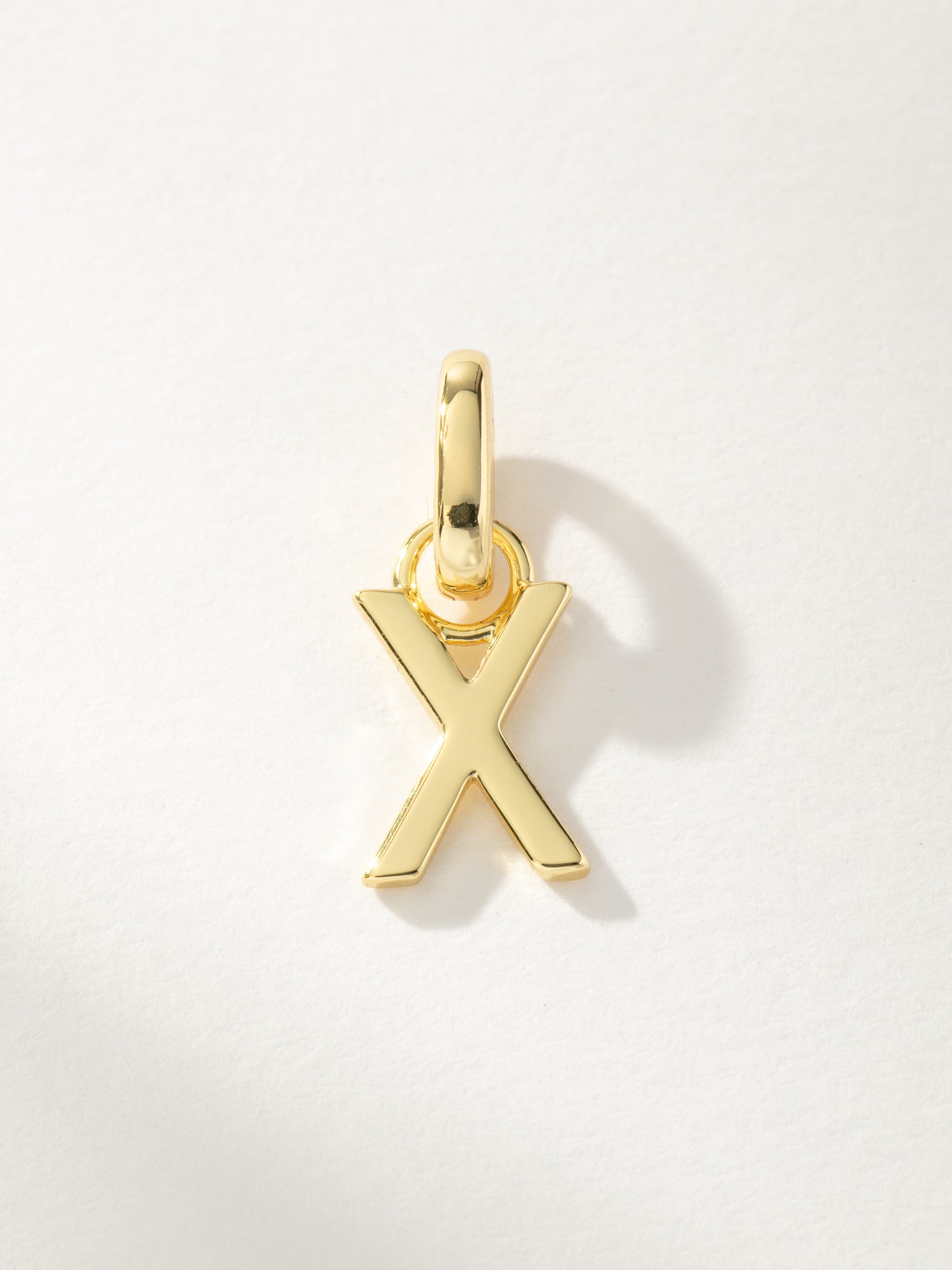 Letter Charm | Gold X | Product Image | Uncommon James