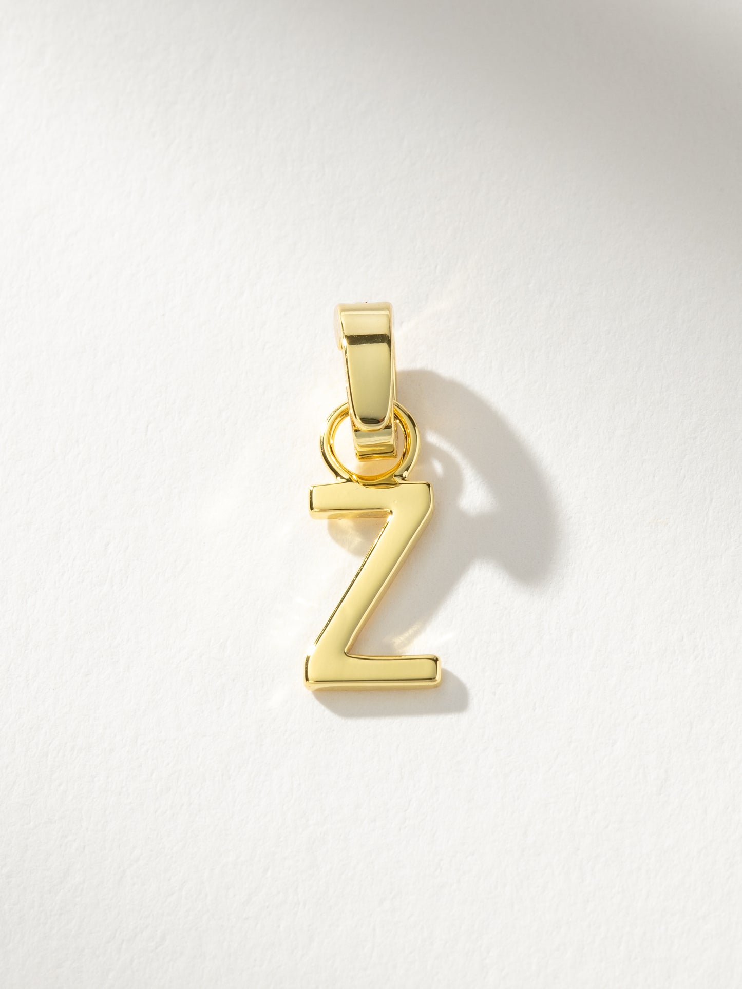 Letter Charm | Gold Solid Z | Product Image | Uncommon James