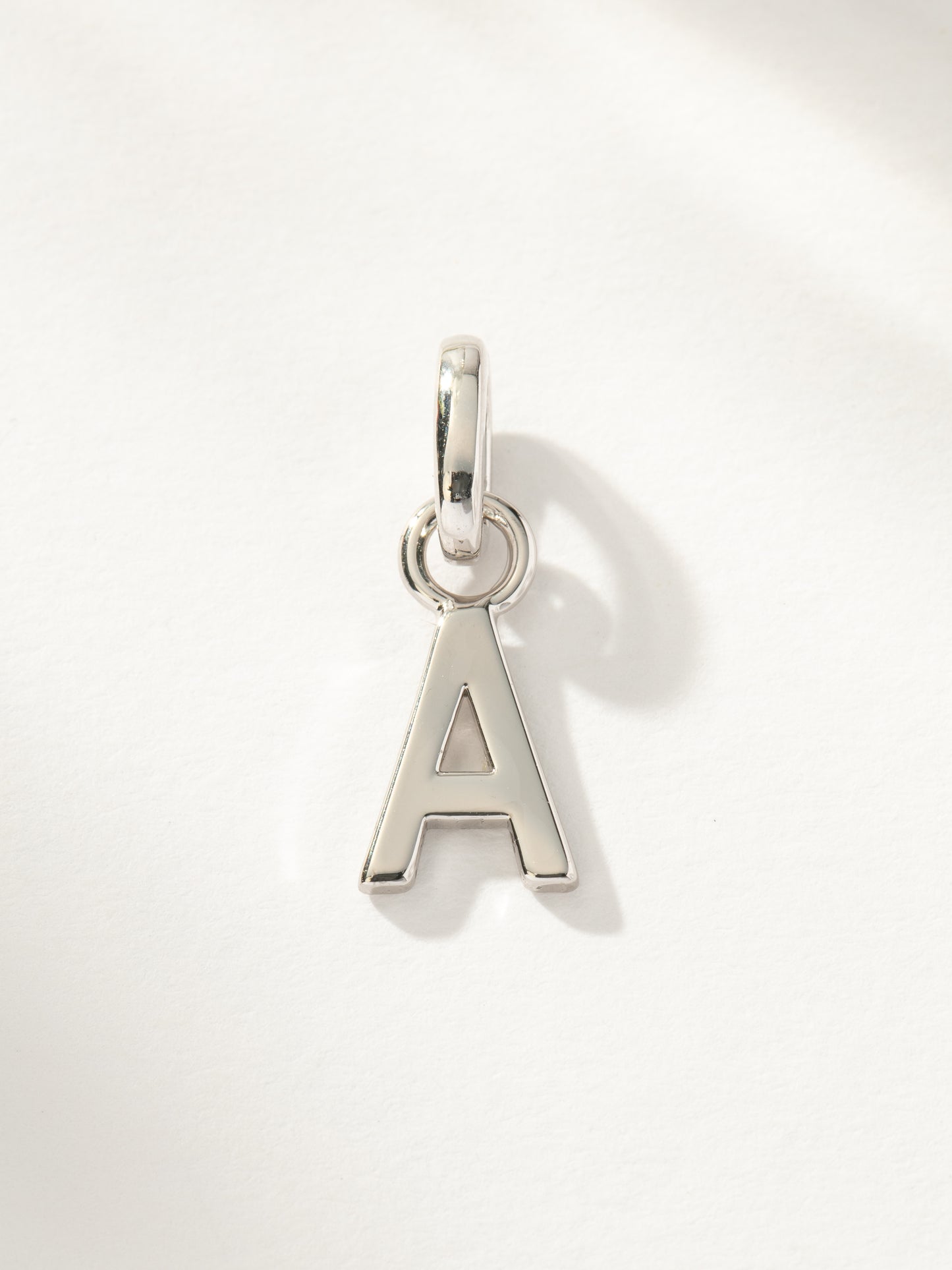 Letter Charm | Silver A | Product Image | Uncommon James