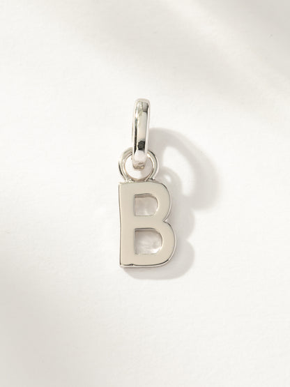 ["Letter Charm ", " Silver B ", " Product Image ", " Uncommon James"]