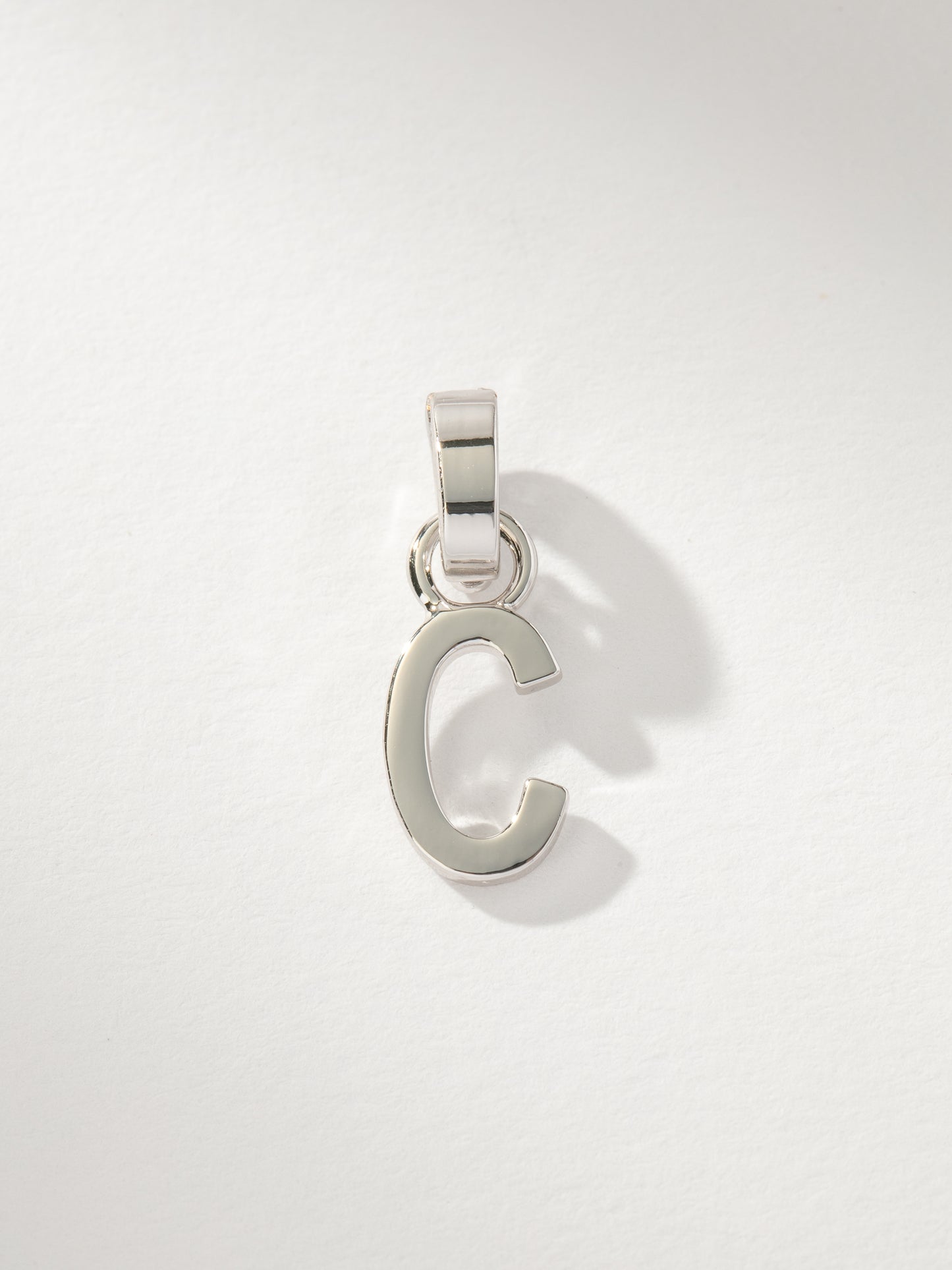 Letter Charm | Silver Solid C | Product Image | Uncommon James