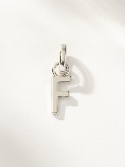 ["Letter Charm ", " Silver F ", " Product Image ", " Uncommon James"]