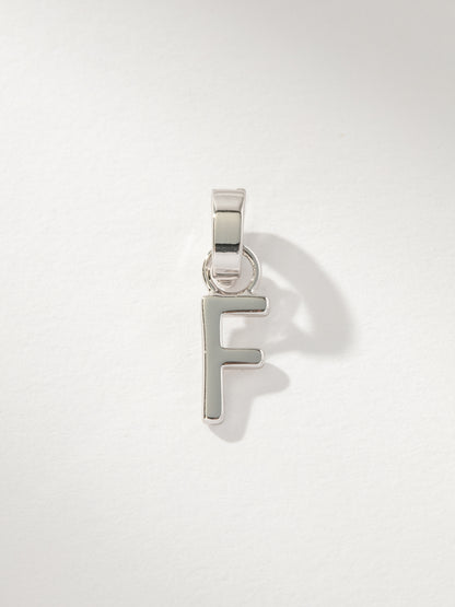 ["Letter Charm ", " Silver Solid F ", " Product Image ", " Uncommon James"]