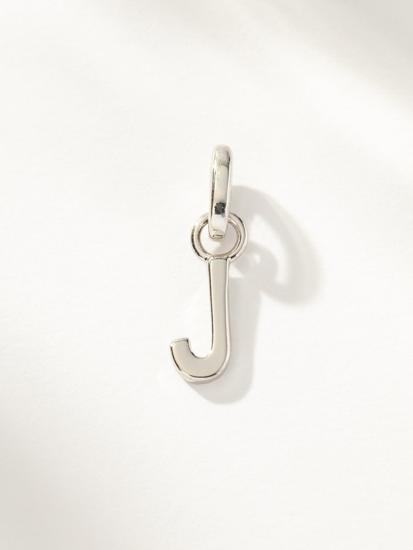 Letter Charm | Silver J | Product Image | Uncommon James