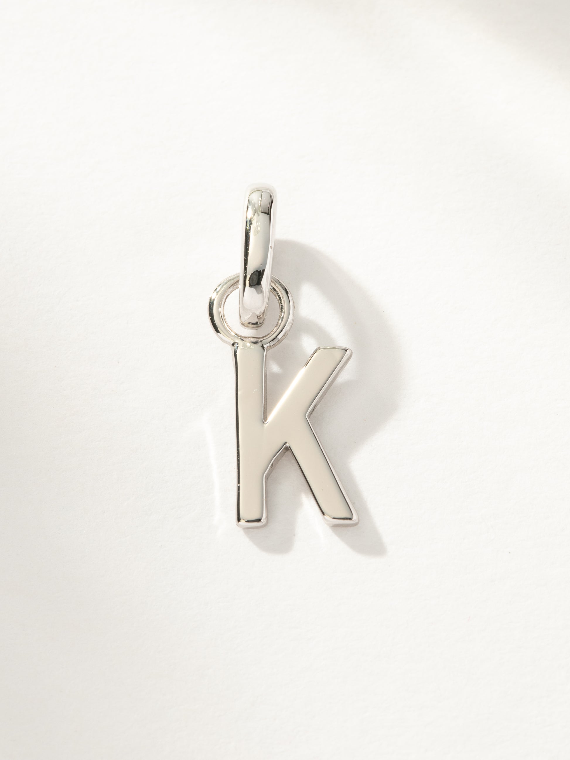 Letter Charm | Silver K | Product Image | Uncommon James