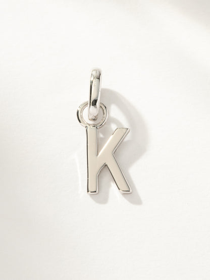 ["Letter Charm ", " Silver K ", " Product Image ", " Uncommon James"]