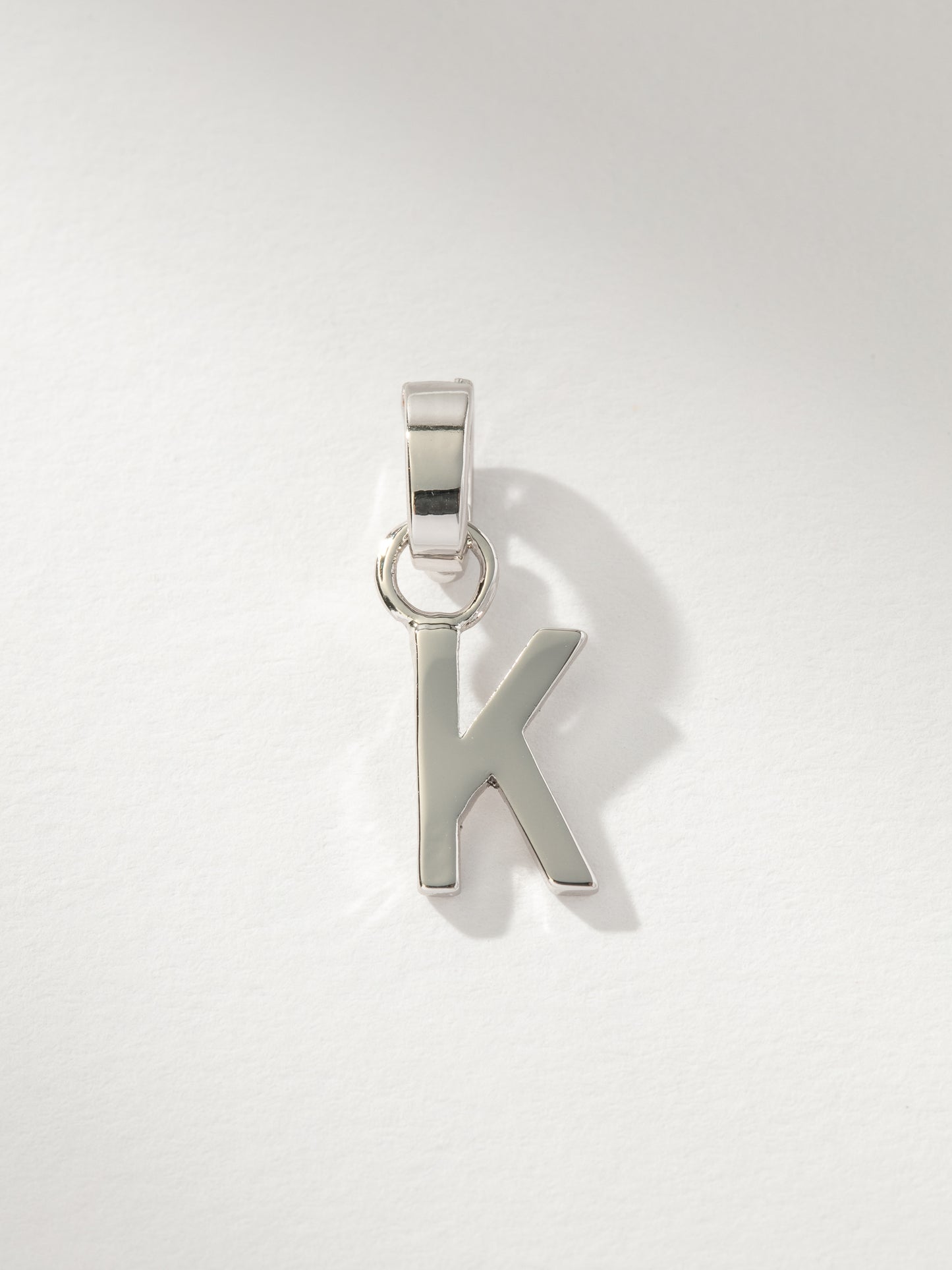 Letter Charm | Silver Solid K | Product Image | Uncommon James