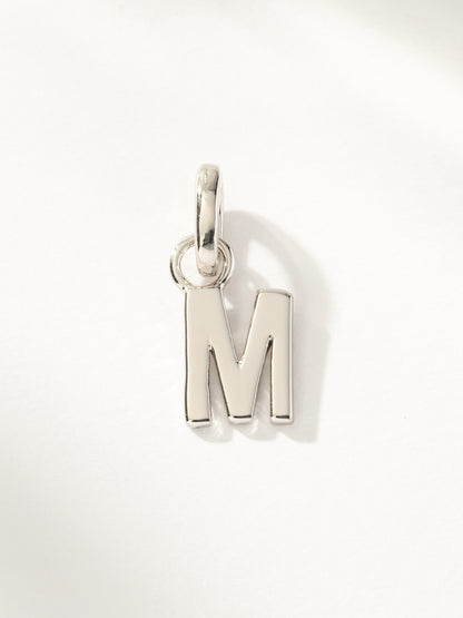 ["Letter Charm ", " Silver M ", " Product Image ", " Uncommon James"]