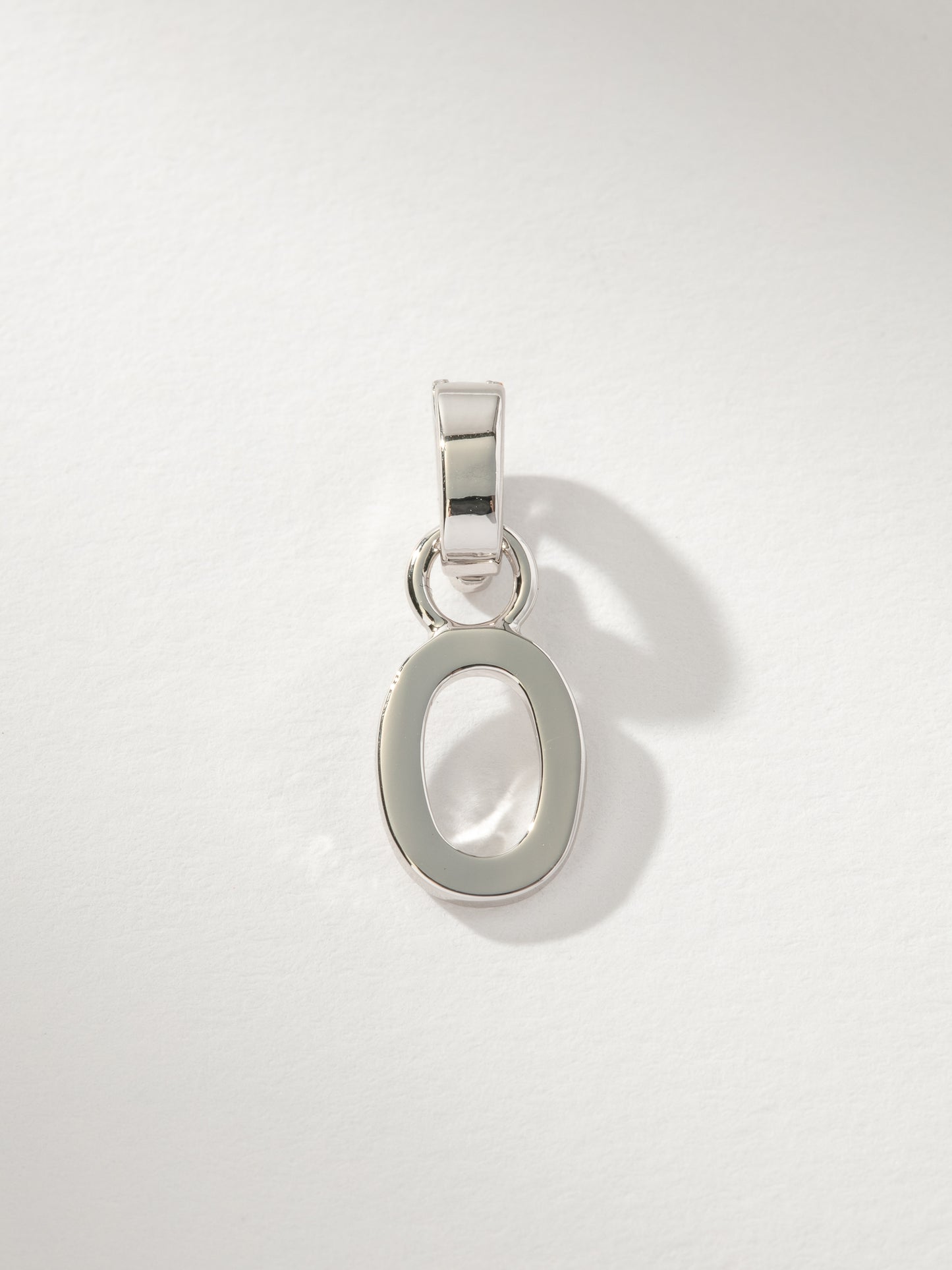 Letter Charm | Silver Solid O | Product Image | Uncommon James