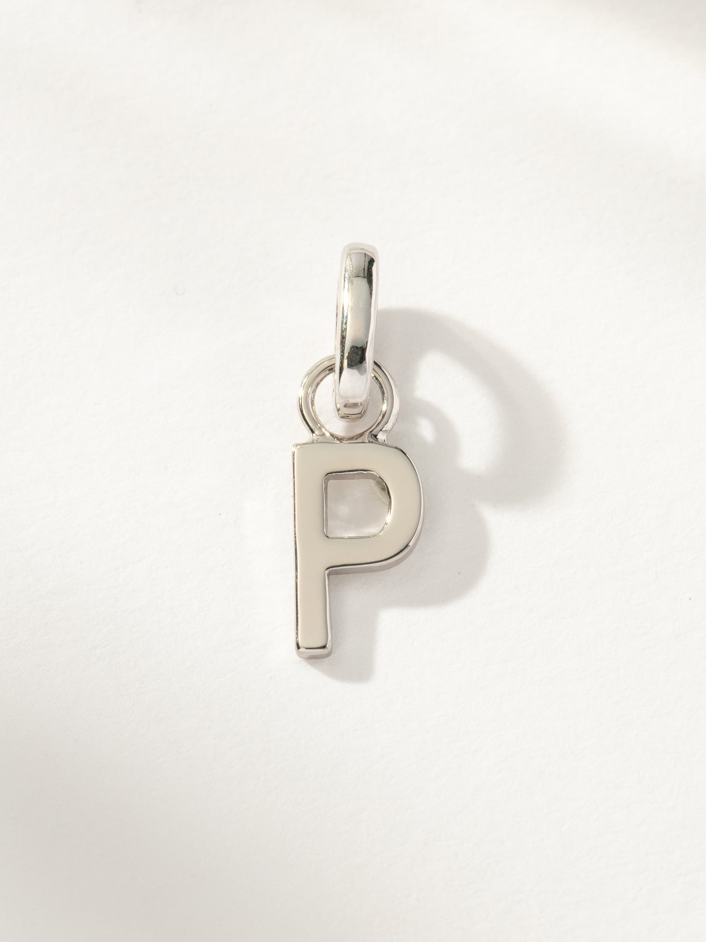 Letter Charm | Silver P | Product Image | Uncommon James