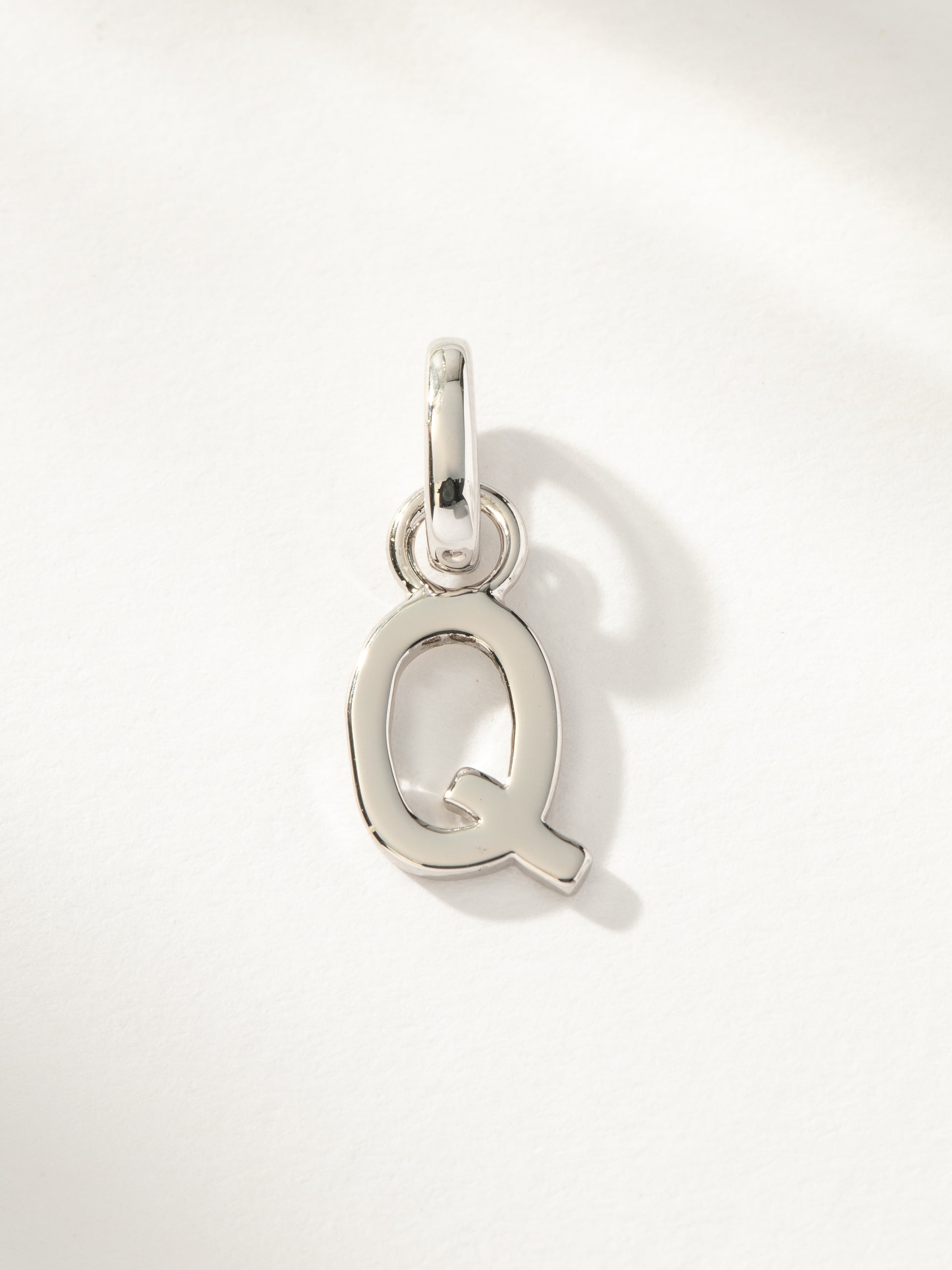 Letter Charm | Silver Q | Product Image | Uncommon James