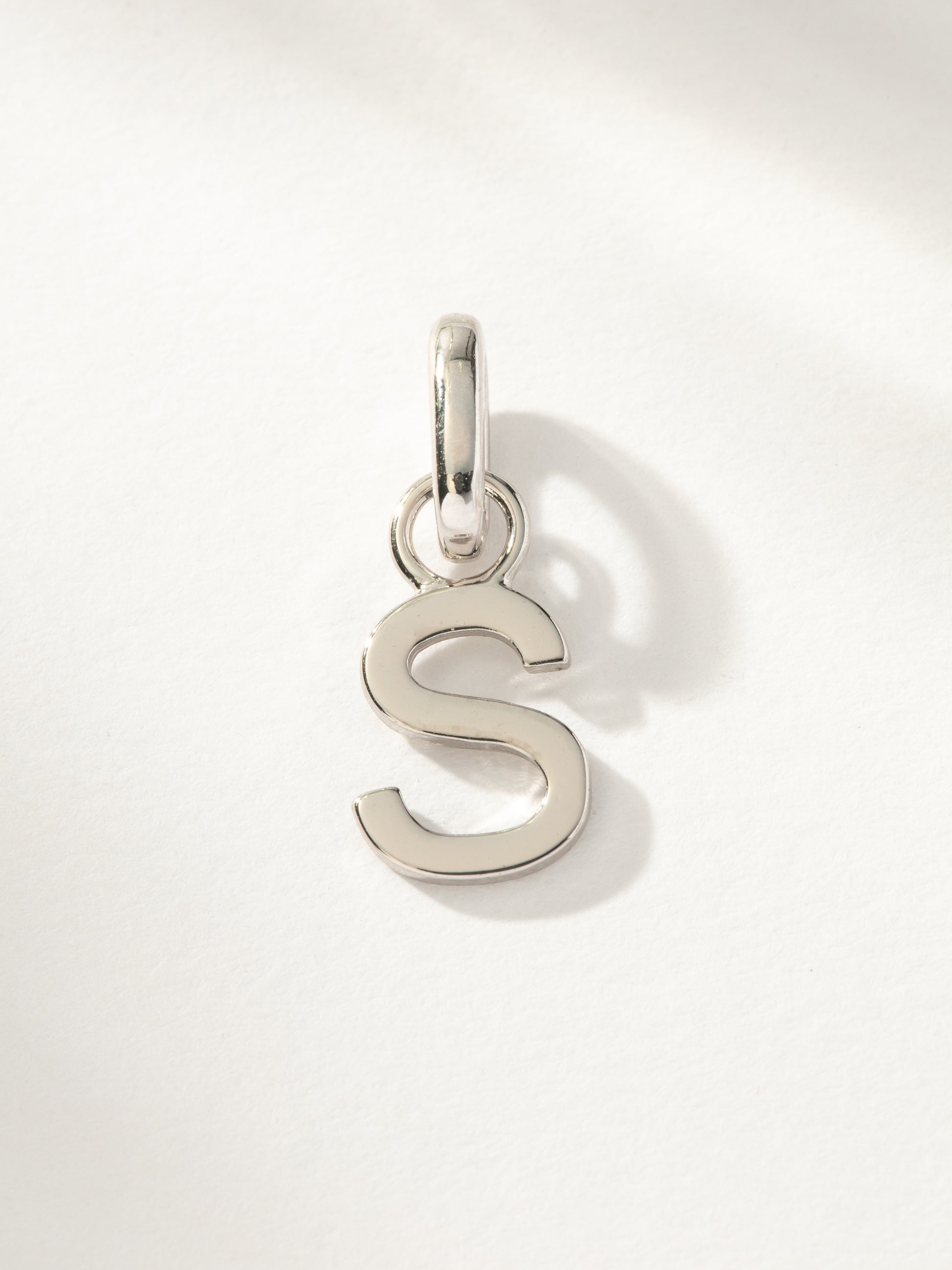 Letter Charm | Silver S | Product Image | Uncommon James