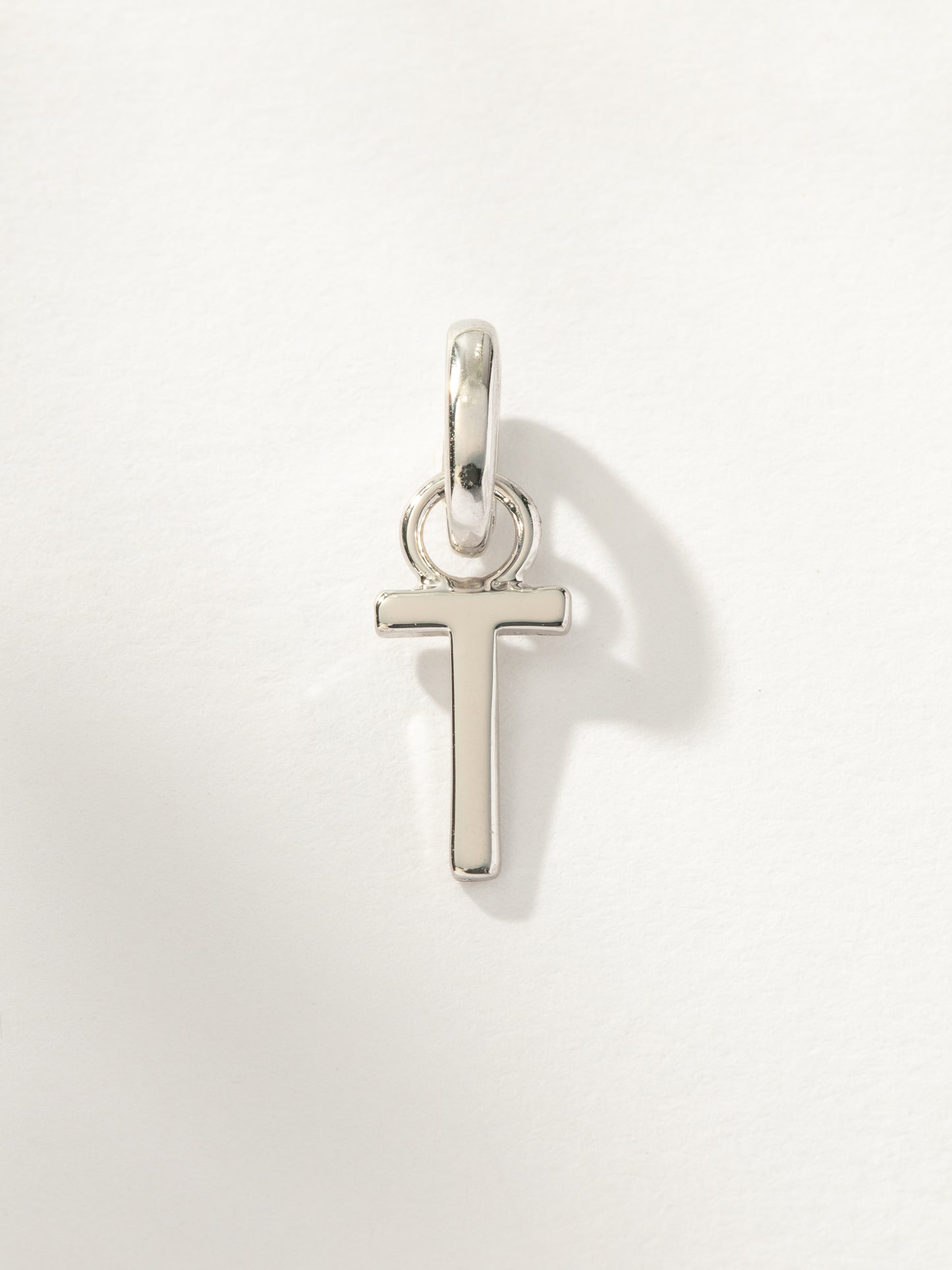 Letter Charm | Silver T | Product Image | Uncommon James
