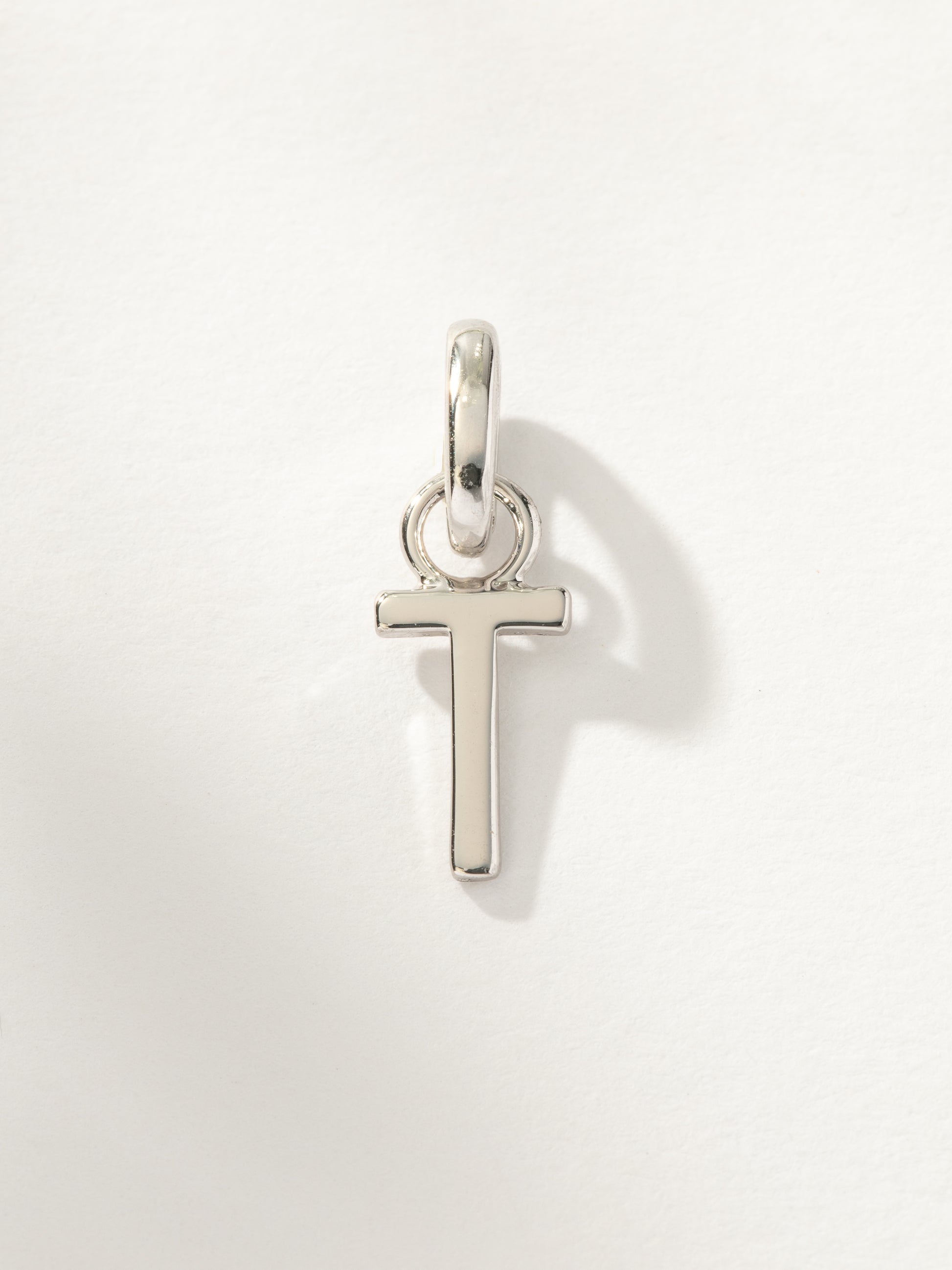 Letter Charm | Silver T | Product Image | Uncommon James