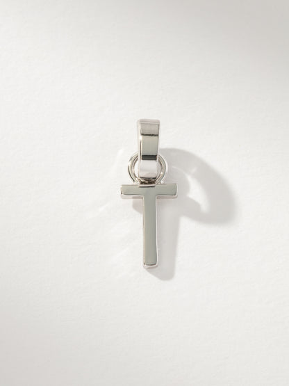 ["Letter Charm ", " Silver Solid T ", " Product Image ", " Uncommon James"]