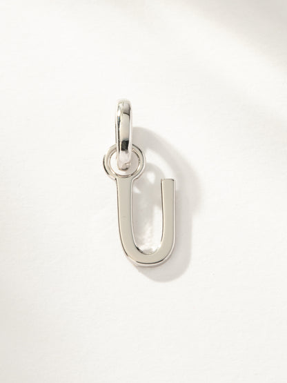 ["Letter Charm ", " Silver U ", " Product Image ", " Uncommon James"]