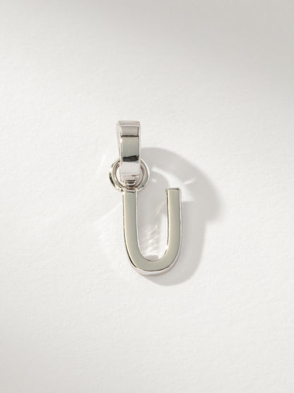 ["Letter Charm ", " Silver Solid U ", " Product Image ", " Uncommon James"]