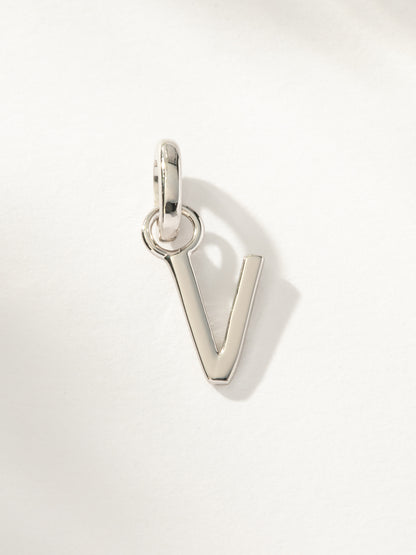 ["Letter Charm ", " Silver V ", " Product Image ", " Uncommon James"]