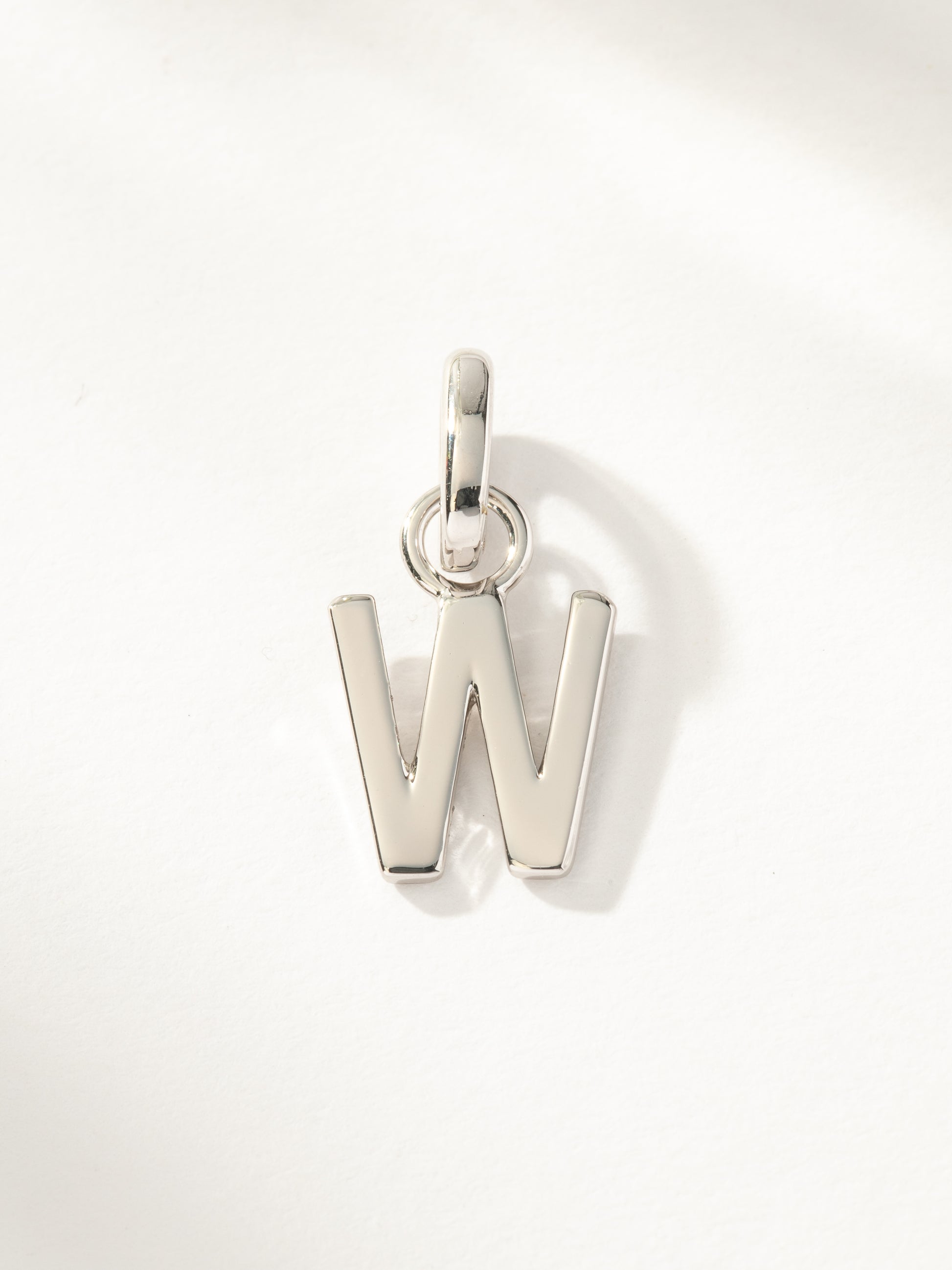 Letter Charm | Silver W | Product Image | Uncommon James