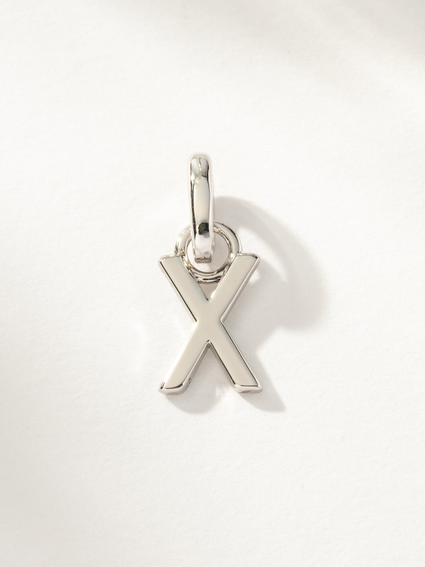Letter Charm | Silver X | Product Image | Uncommon James