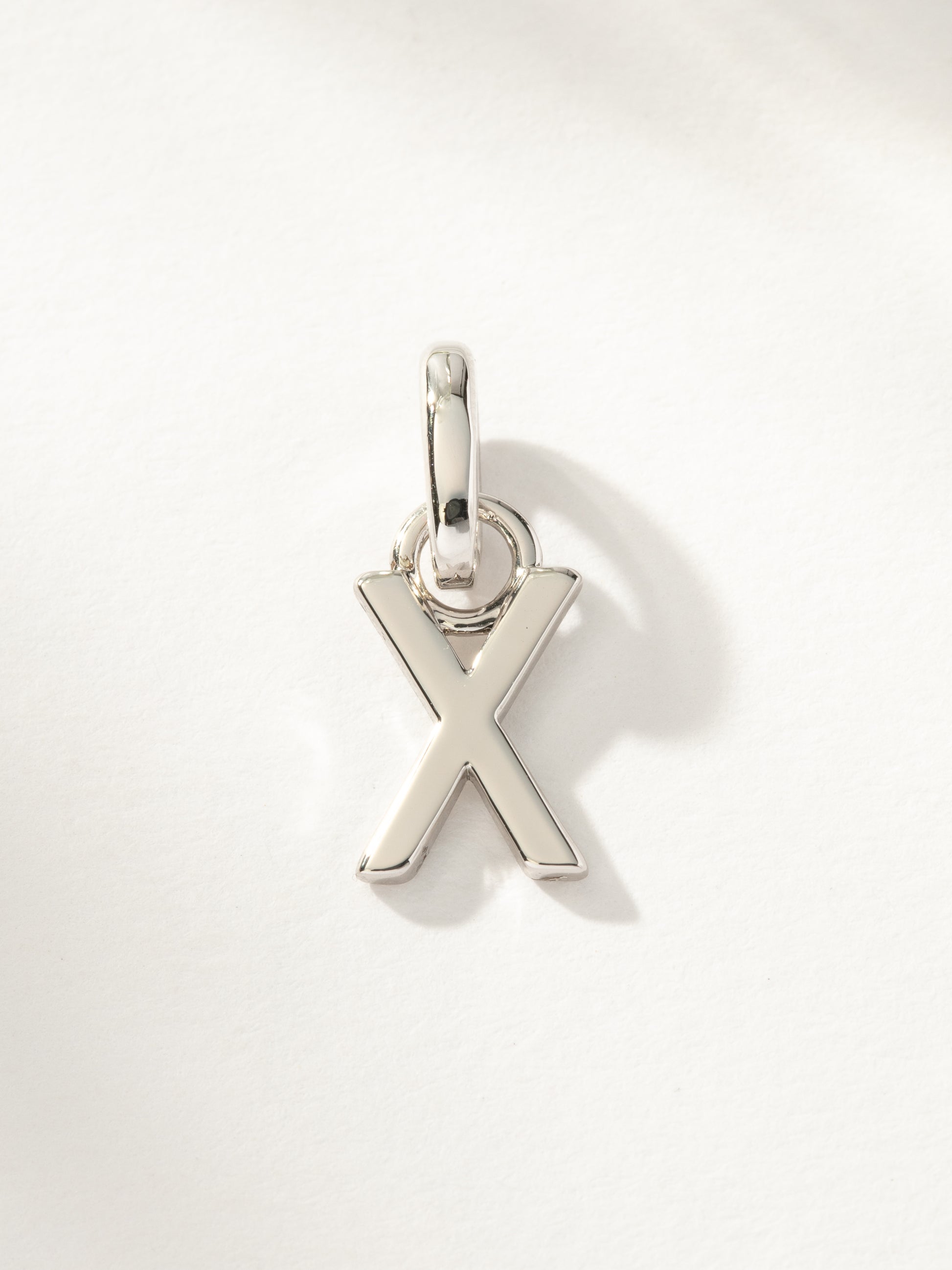 Letter Charm | Silver X | Product Image | Uncommon James