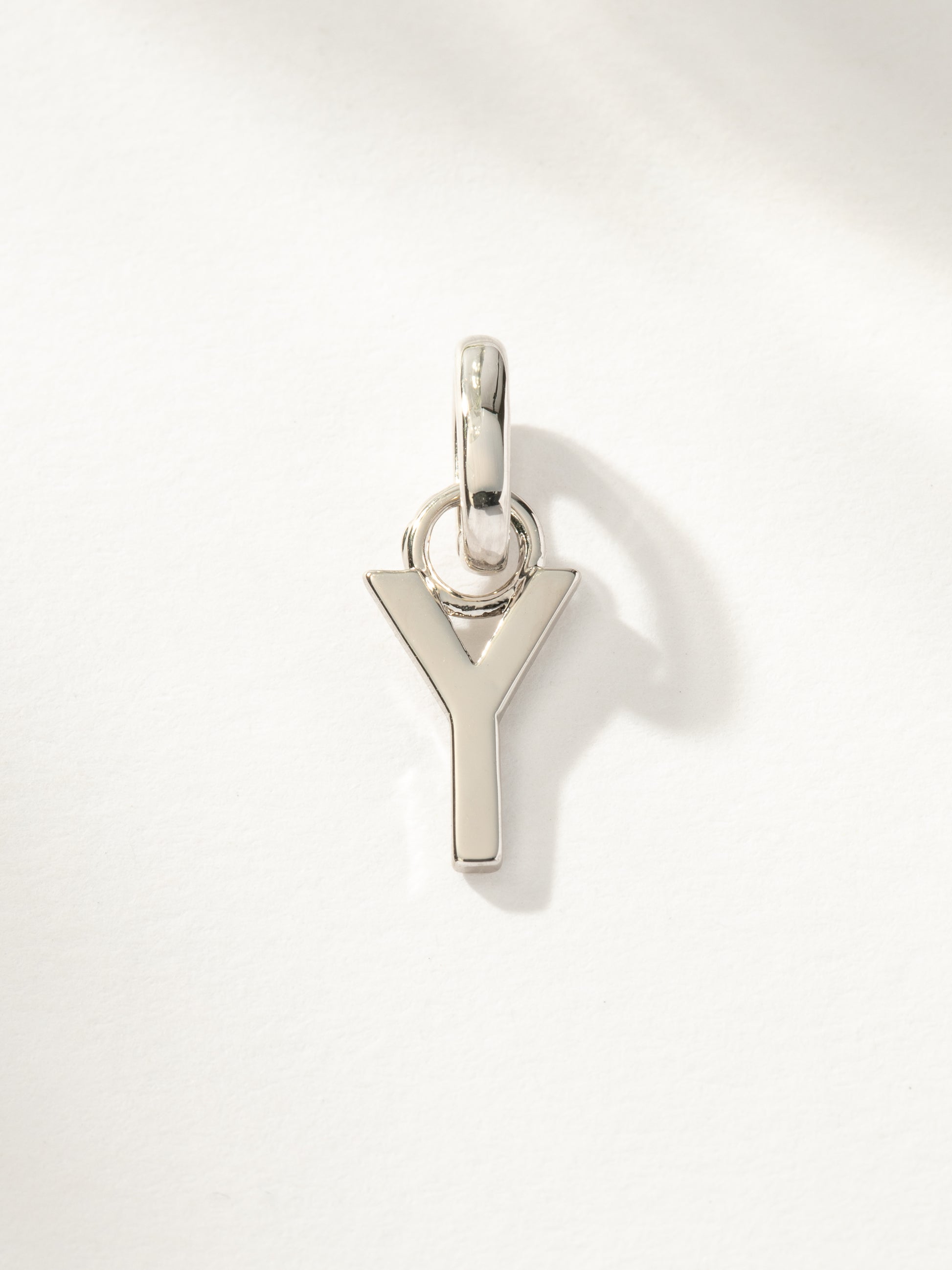Letter Charm | Silver Y | Product Image | Uncommon James
