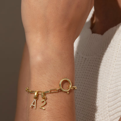 NEW: Number Charm | Gold | Model Image 2 | Uncommon James