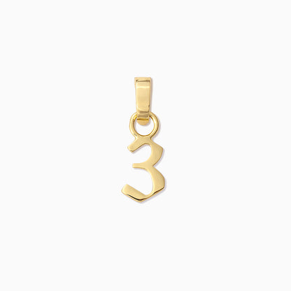 Number Charm | Gold 3 | Product Image | Uncommon James