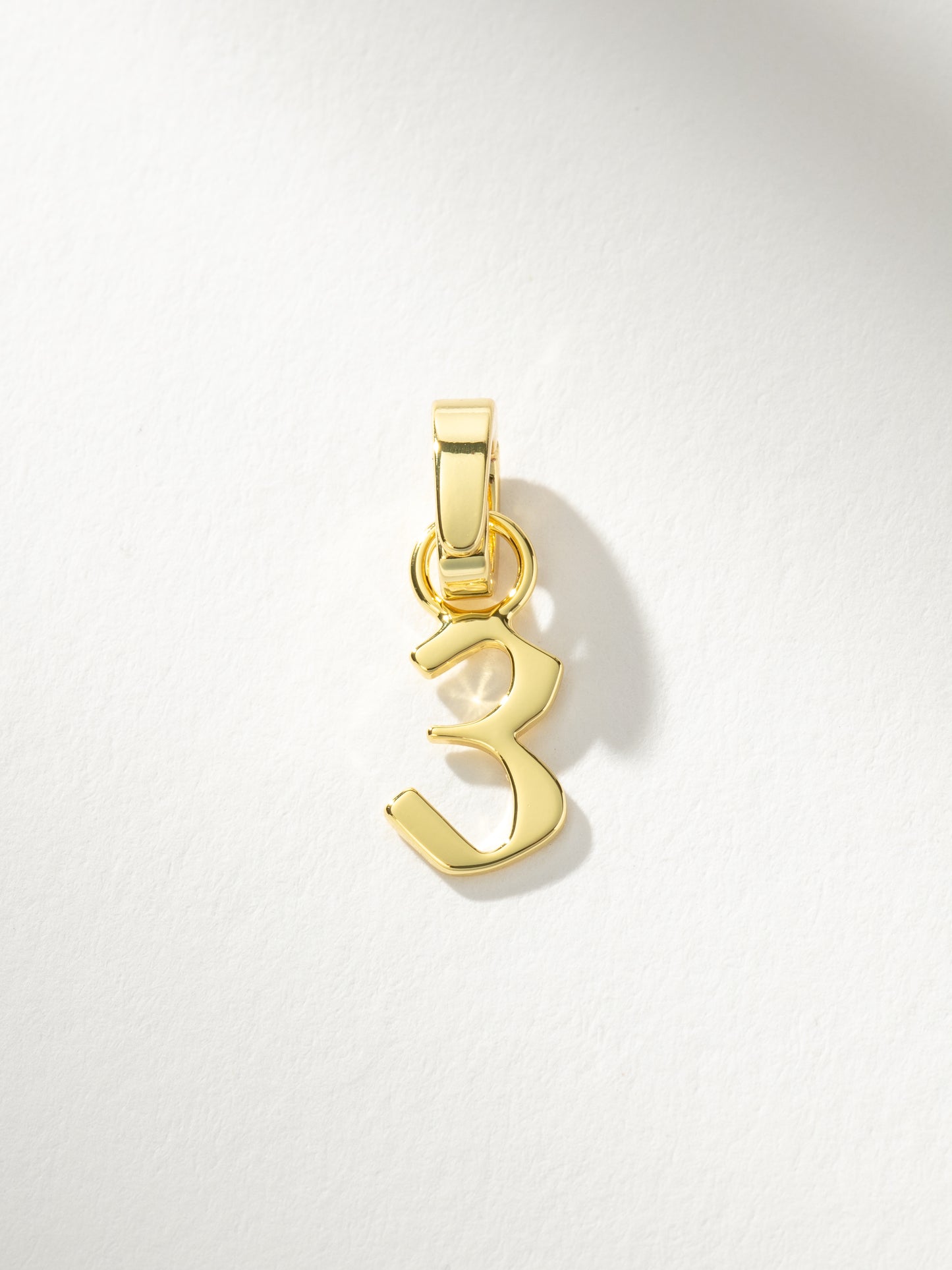Number Charm | Gold 3 | Product Image | Uncommon James