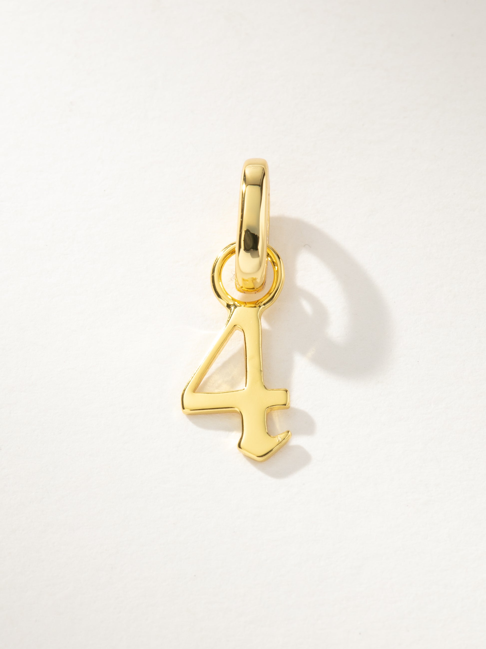 Number Charm | Gold 4 | Product Image | Uncommon James