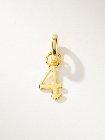["Number Charm ", " Gold 4 ", " Product Image ", " Uncommon James"]