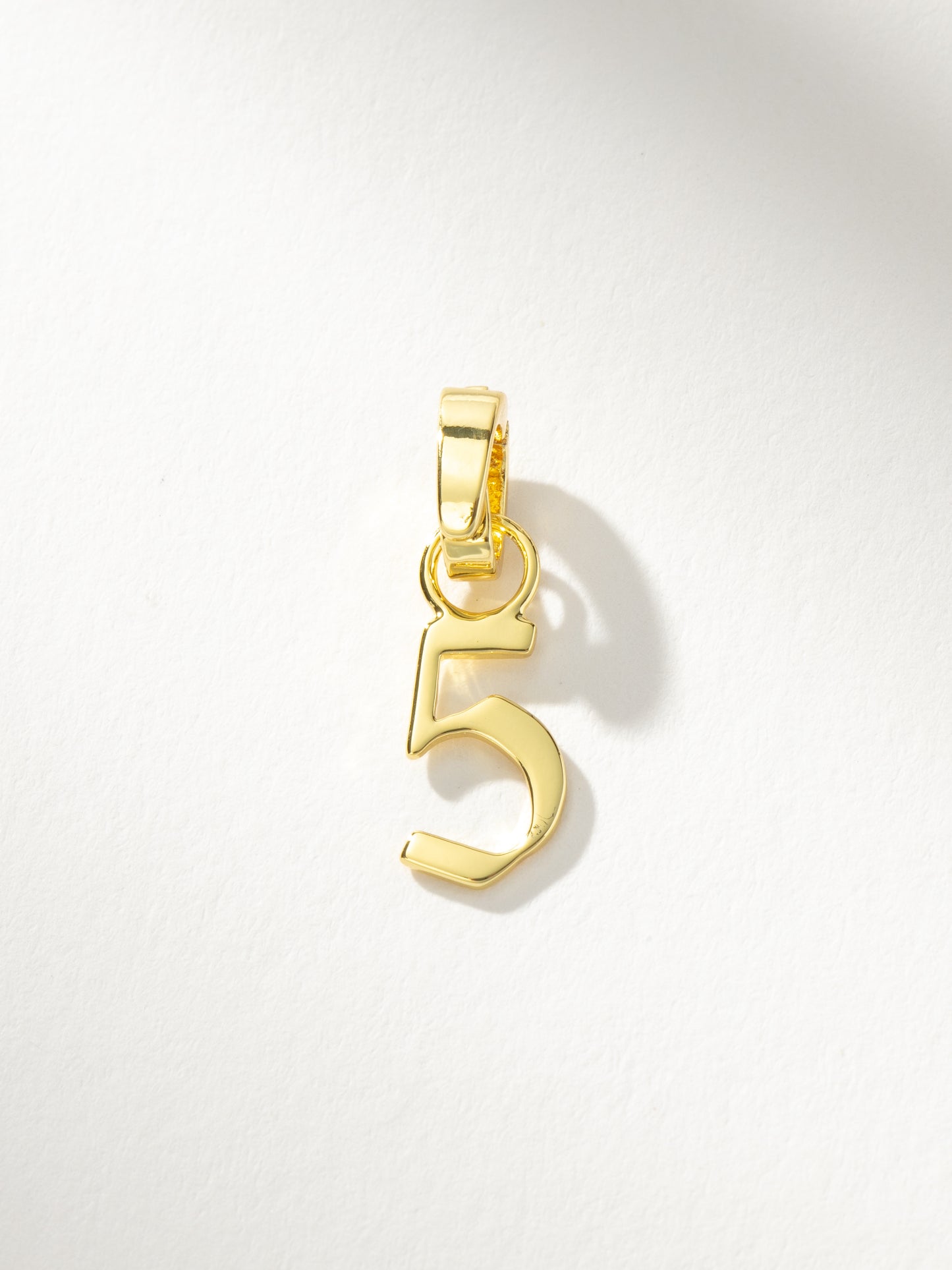 Number Charm | Gold 5 | Product Image | Uncommon James