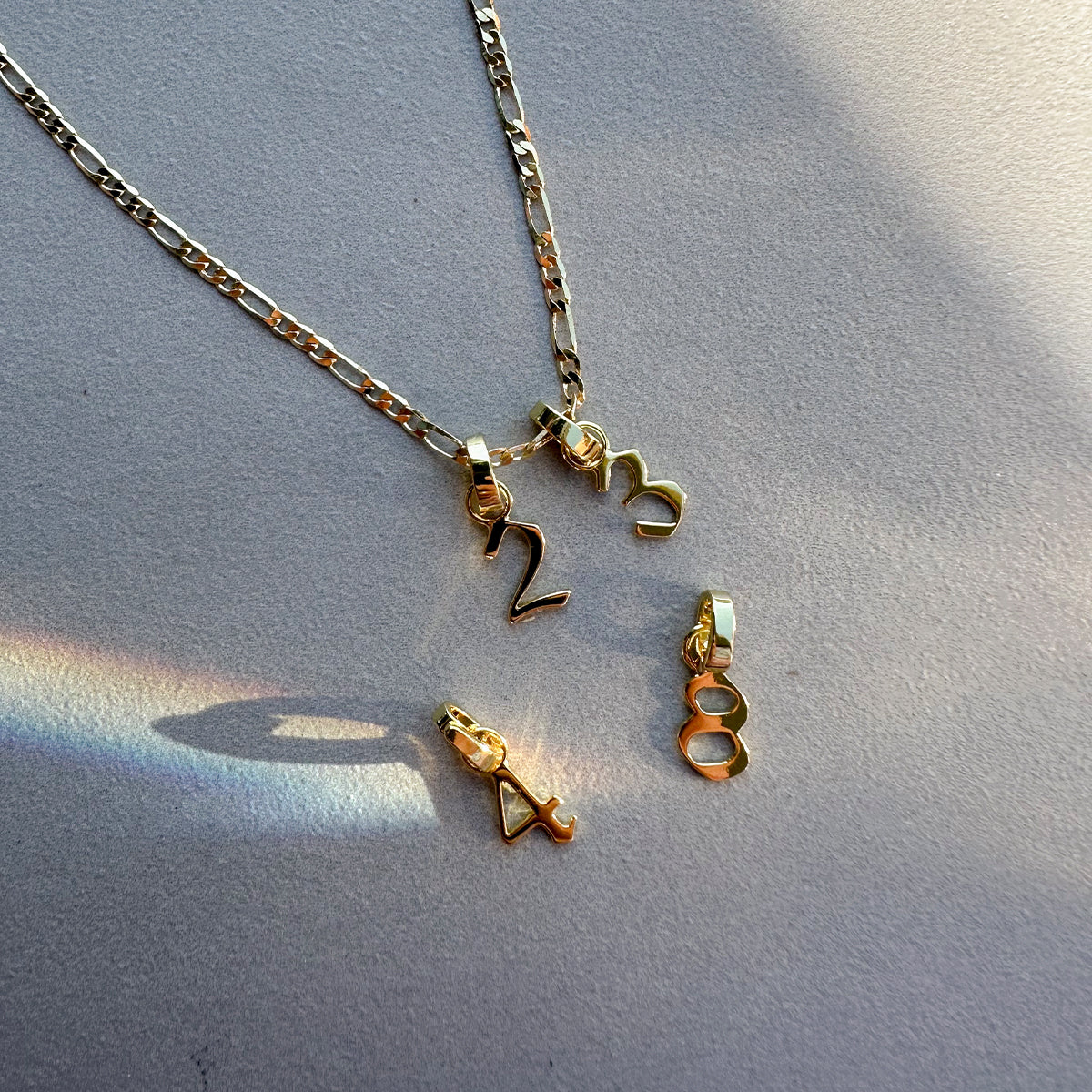 Number Charm | Gold 0 Gold 1 Gold 2 Gold 3 Gold 4 Gold 5 Gold 6 Gold 7 Gold 8 Gold 9  | Lifestyle Image | Uncommon James