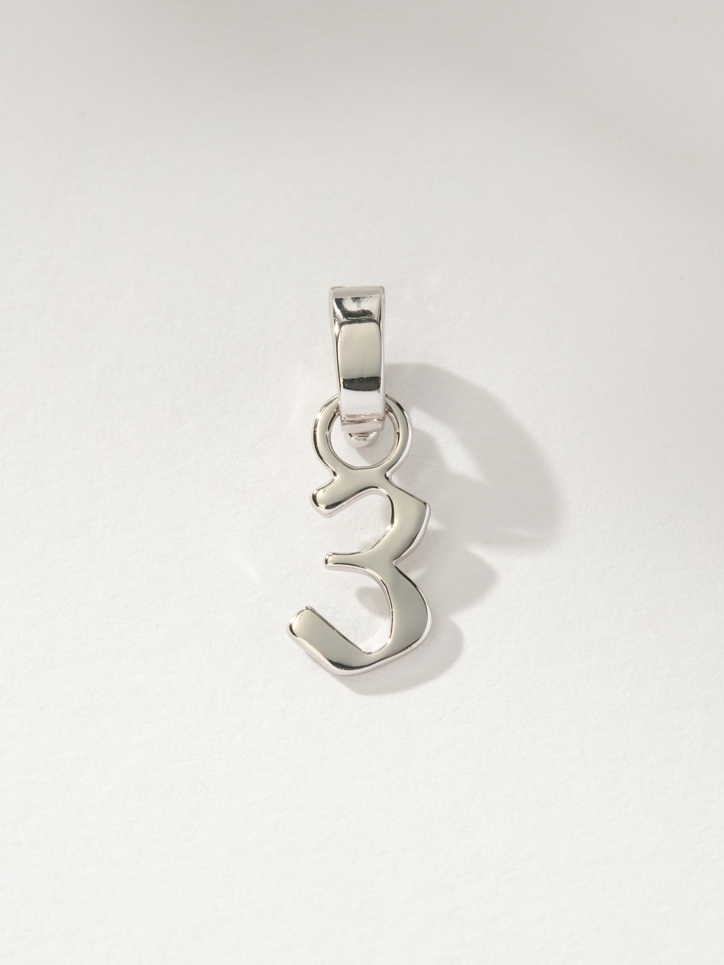 Number Charm | Silver 3 | Product Image | Uncommon James