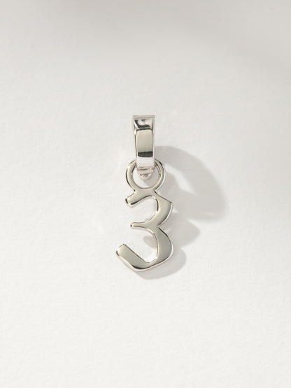 ["Number Charm ", " Silver 3 ", " Product Image ", " Uncommon James"]