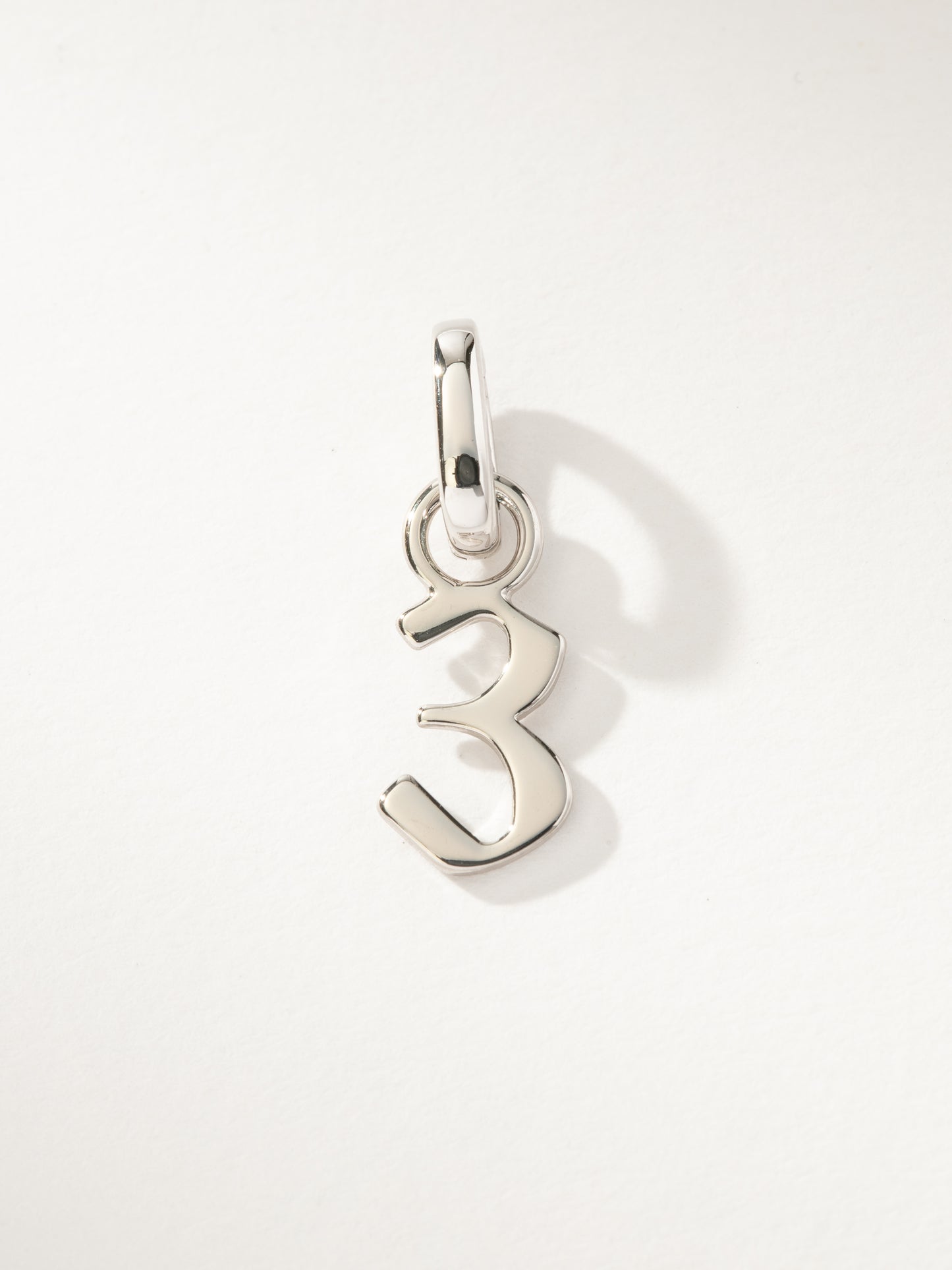 Number Charm | Silver 3 | Product Image | Uncommon James