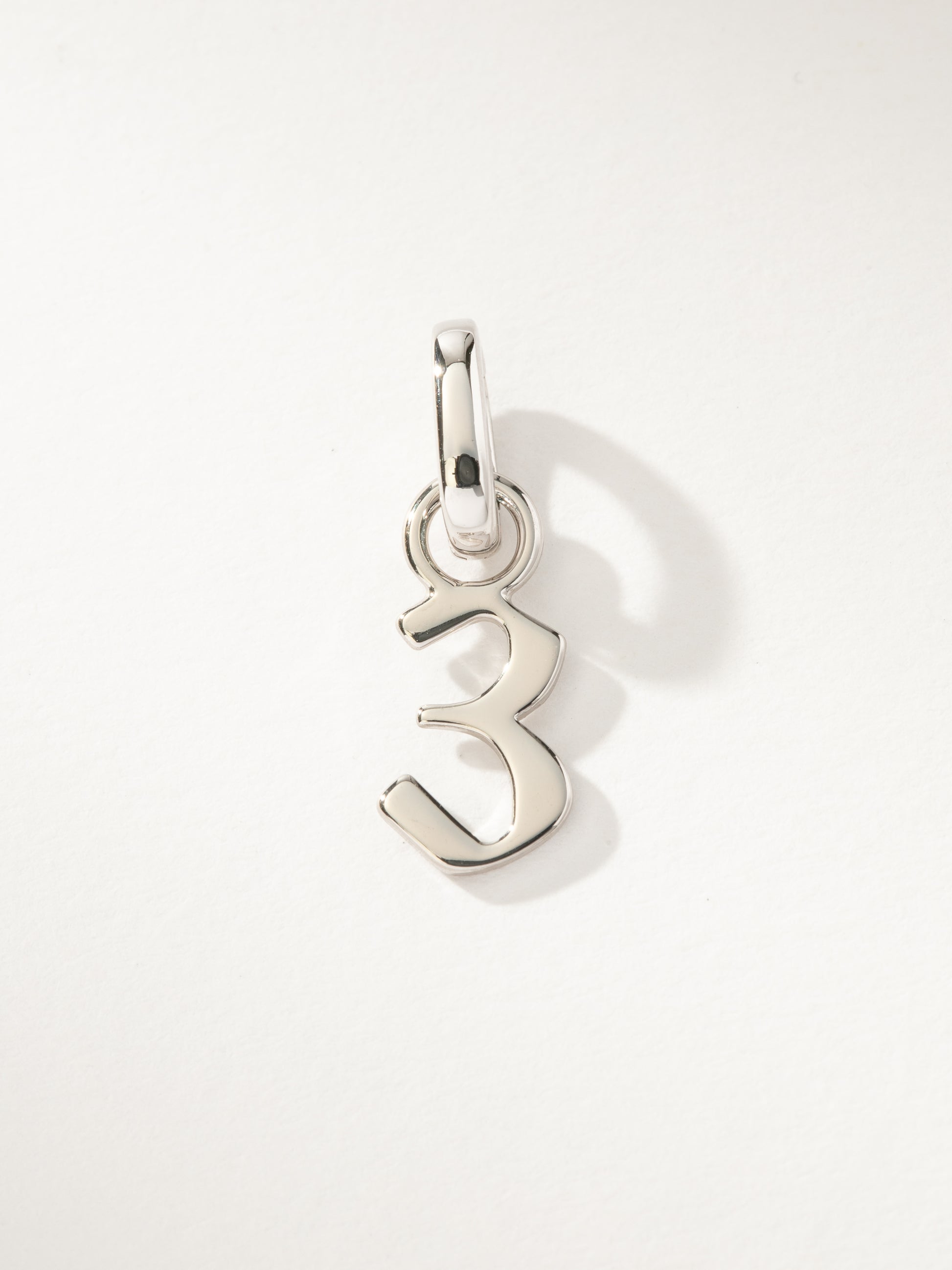 Number Charm | Silver 3 | Product Image | Uncommon James