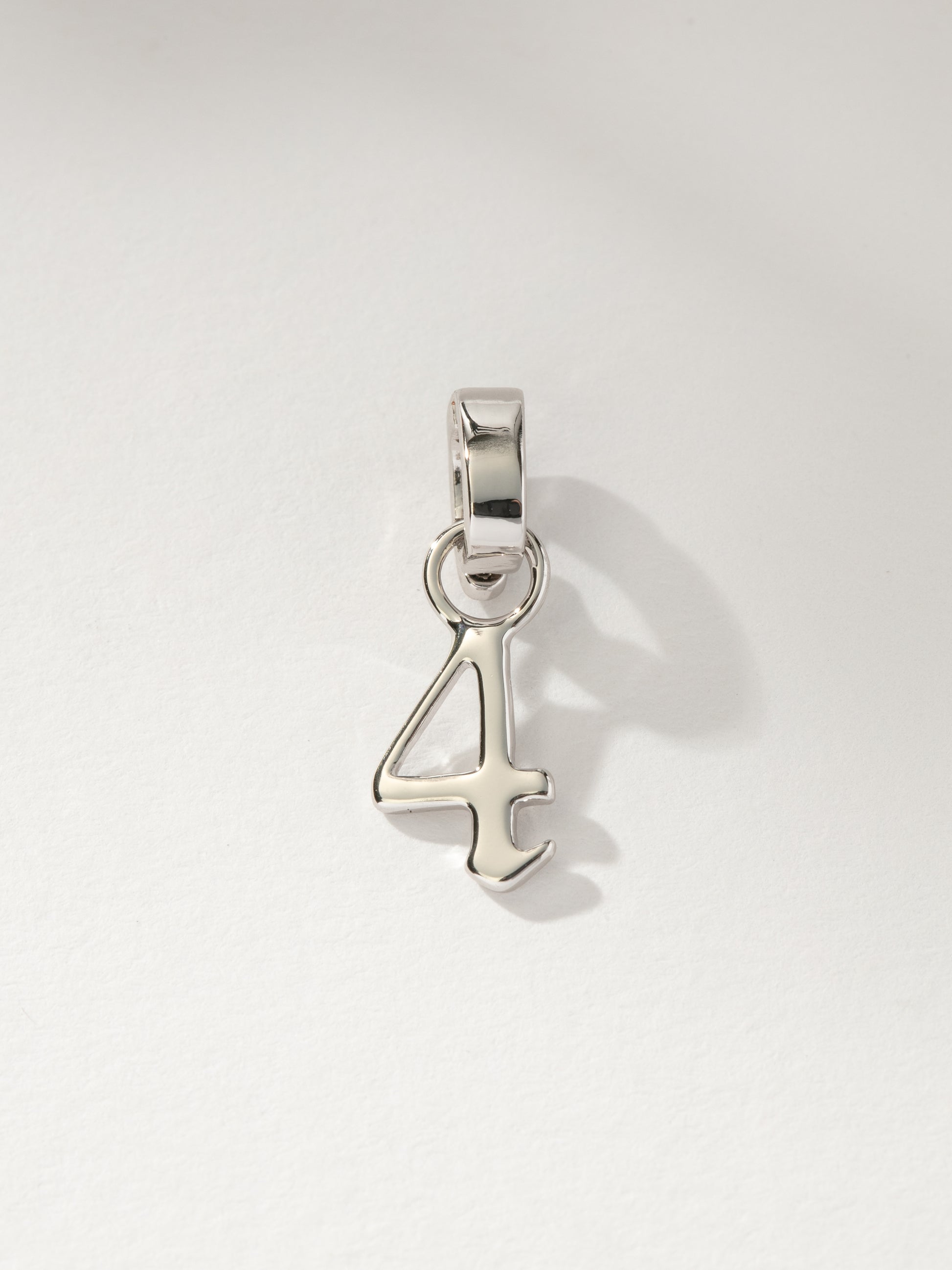 Number Charm | Silver 4 | Product Image | Uncommon James