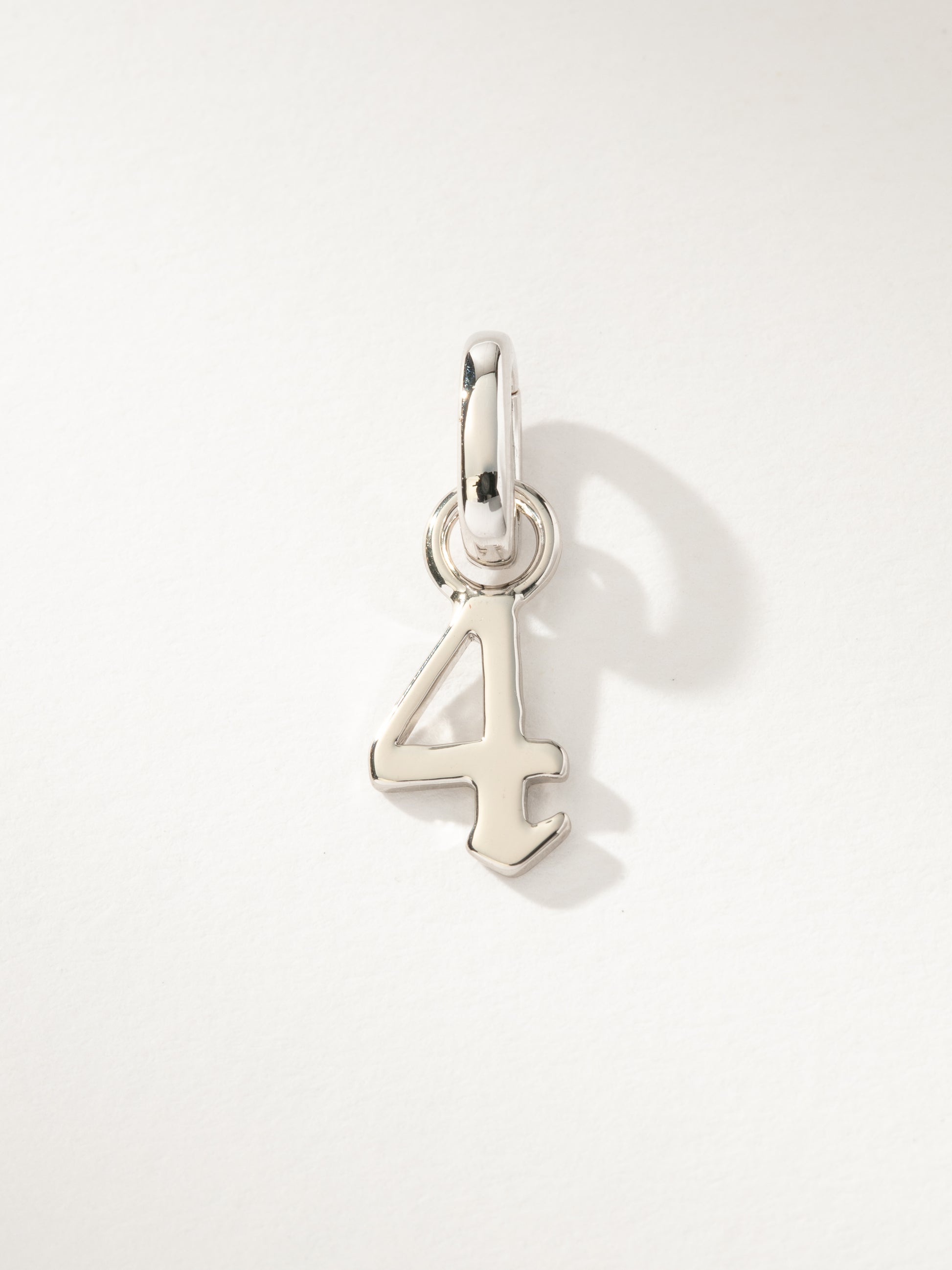 Number Charm | Silver 4 | Product Image | Uncommon James