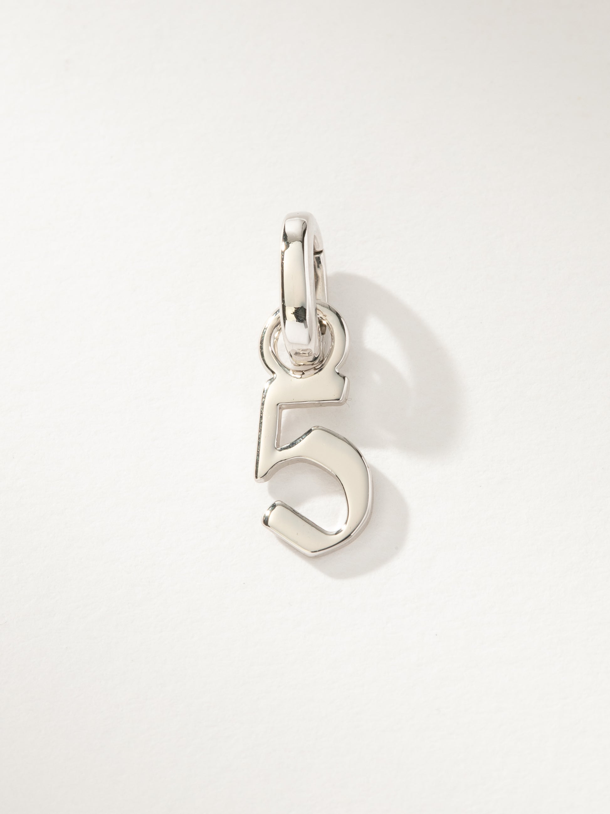 Number Charm | Silver 5 | Product Image | Uncommon James