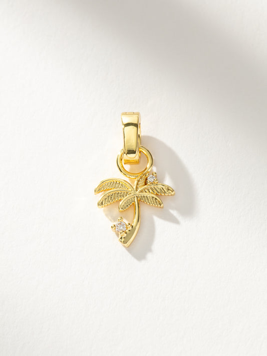 Palm Tree Charm | Gold | Product Image | Uncommon James