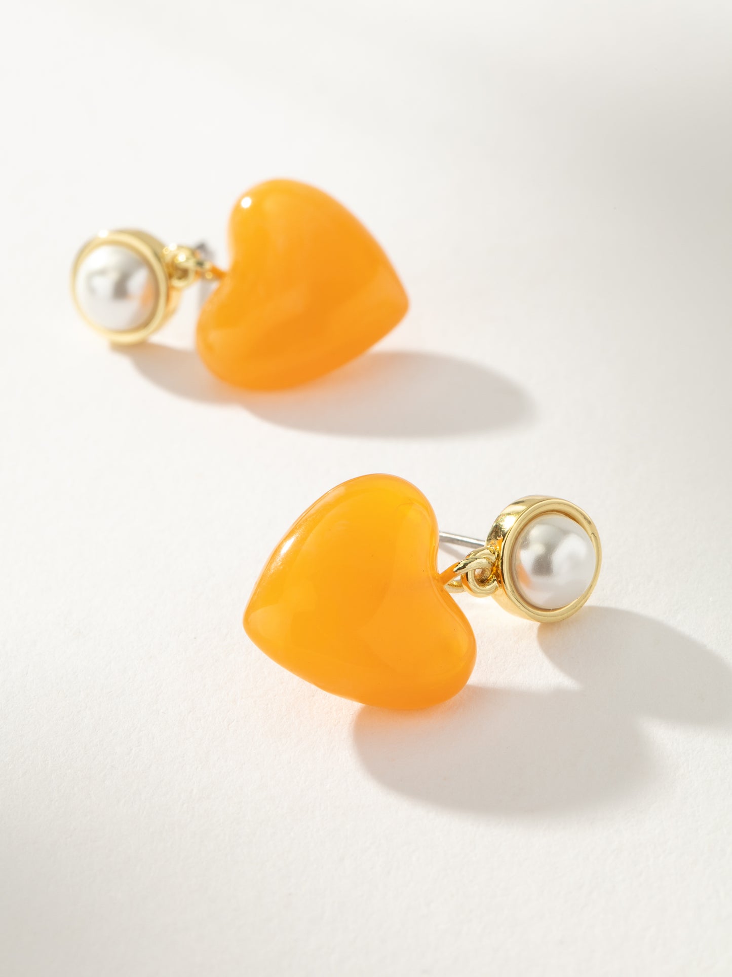 Candy Heart Earrings | Gold | Product Image | Uncommon James