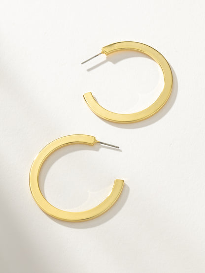 Cinema Hoop Earrings | Gold | Product Image | Uncommon James