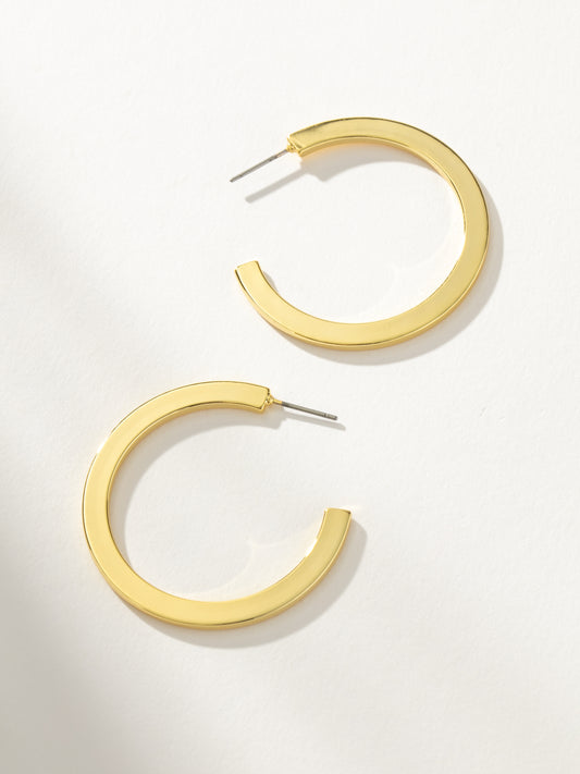 Cinema Hoop Earrings | Gold | Product Image | Uncommon James
