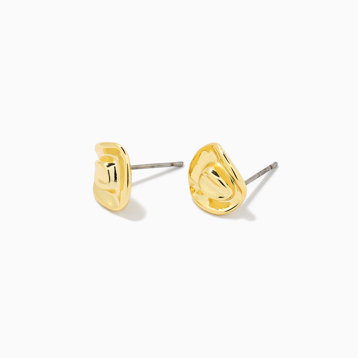 Cowboy Hat Stud Earrings | Gold | Product Detail Image | Uncommon James