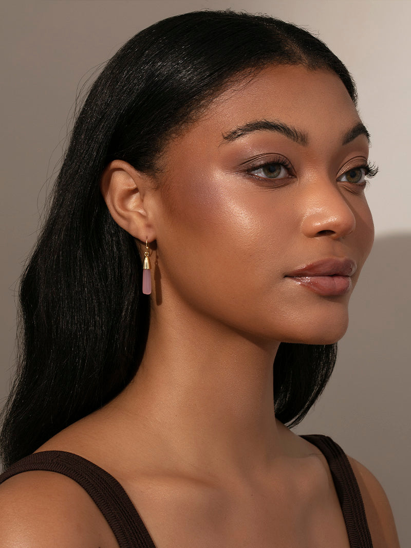 Fantasy Drop Earrings | Gold | Model Image 2 | Uncommon James