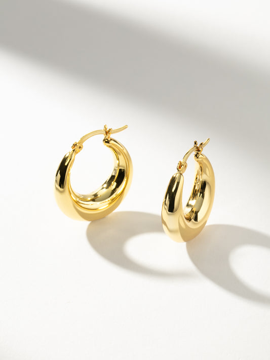 Rare Hoop Earrings | Gold | Product Image | Uncommon James