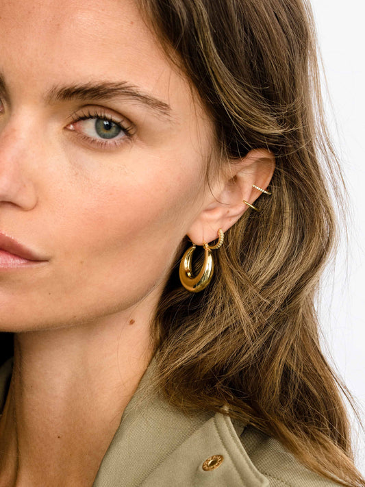 Rare Hoop Earrings | Gold | Product Image | Uncommon James